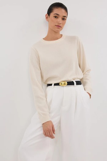 Indy Cream Cashmere Knit Jumper from Dissh