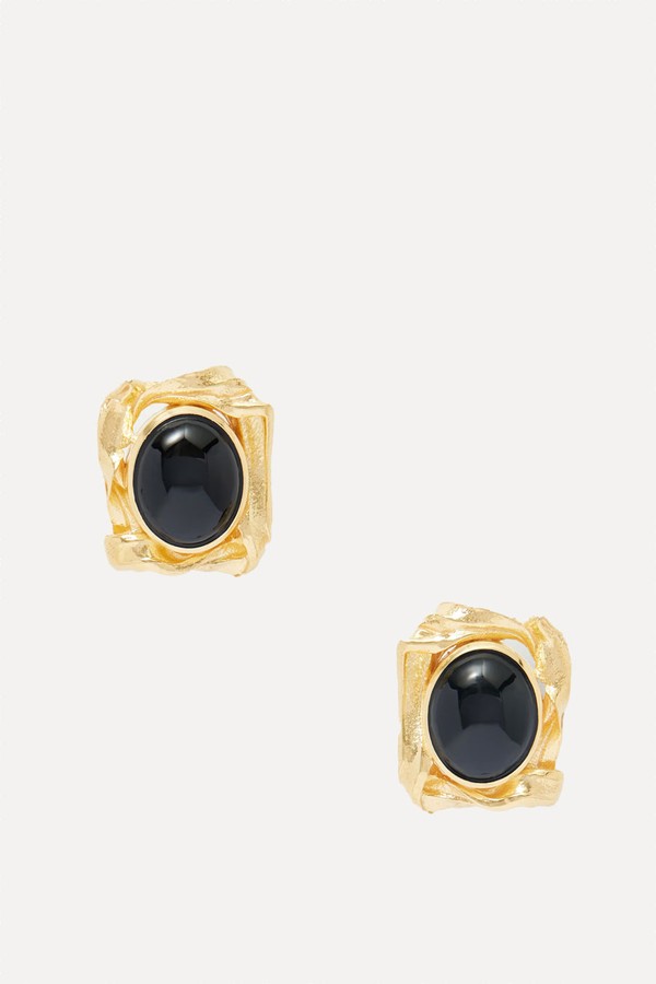 Gold-Plated & Resin Earrings from COMPLETEDWORKS