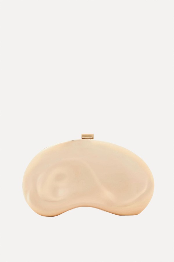 Eline Curved Hard Clutch Bag from Dune London