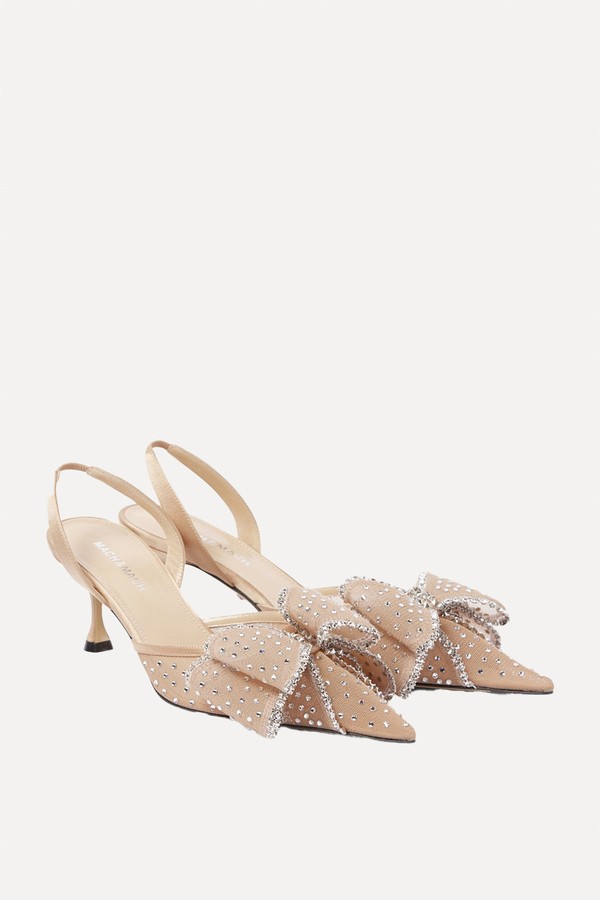 Cadeau 65 Embellished Slingback Pumps from Mach & Mach