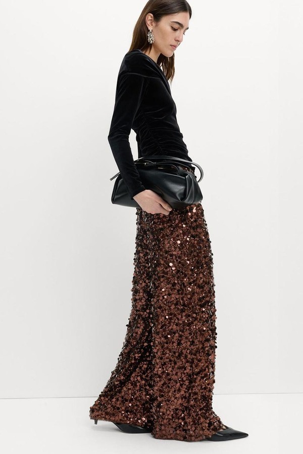 Sequin Wide Leg Trousers from Marks & Spencer