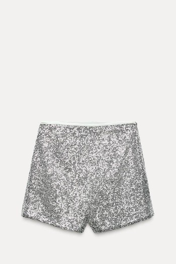 Sequin Bermuda Shorts from Zara