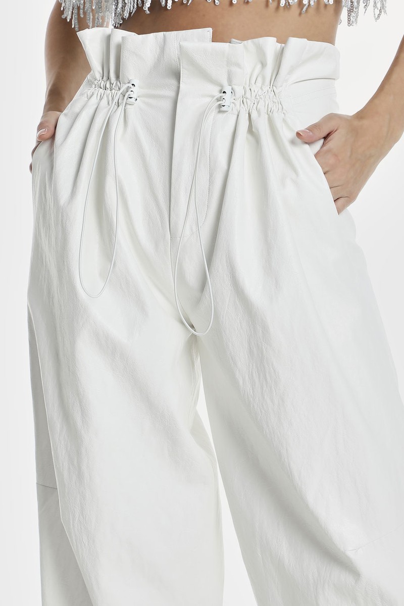 Vegan Leather Parachute Pants