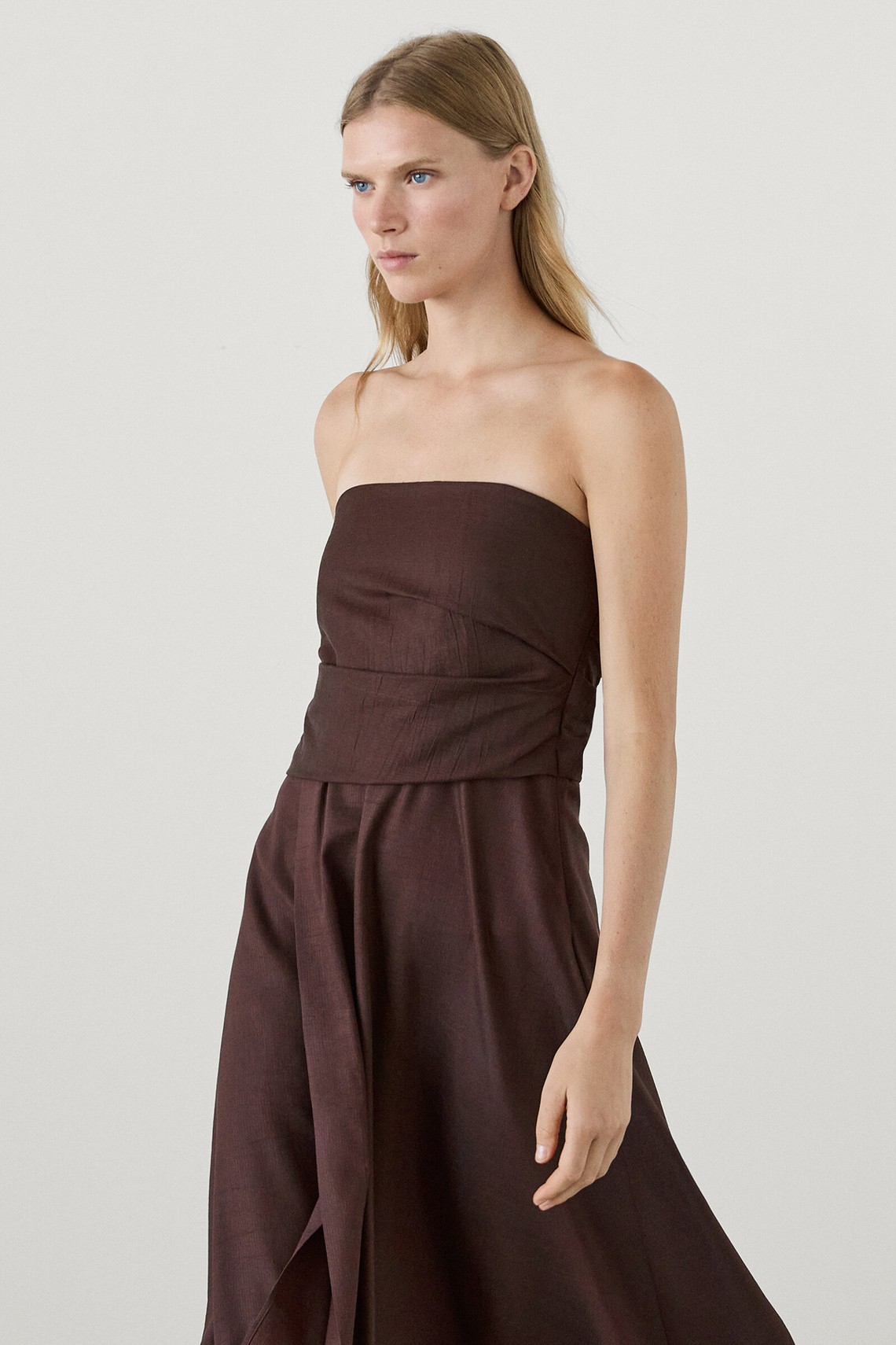 Pleated Midi Dress from Massimo Dutti