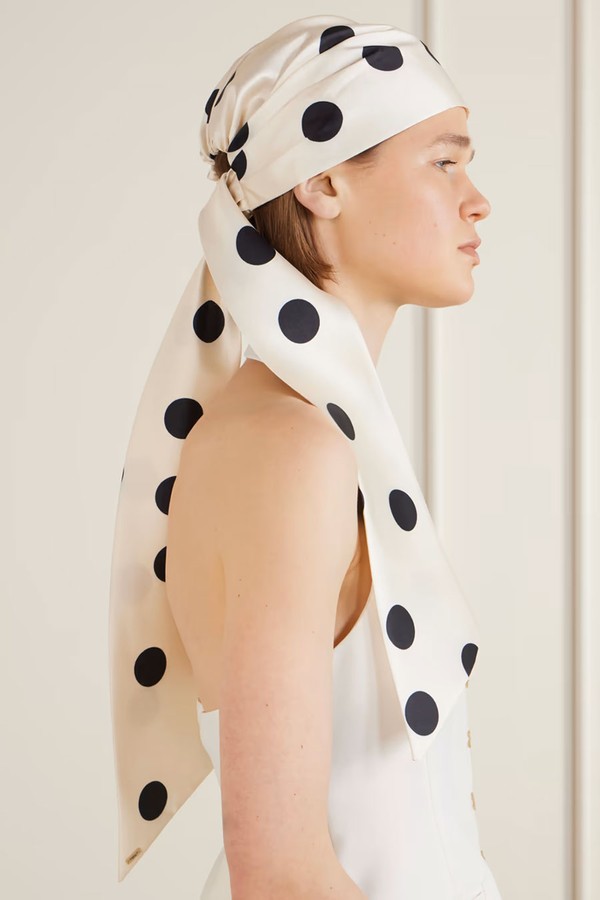 Gigi Polka-Dots Headscarf from EUGENIA KIM