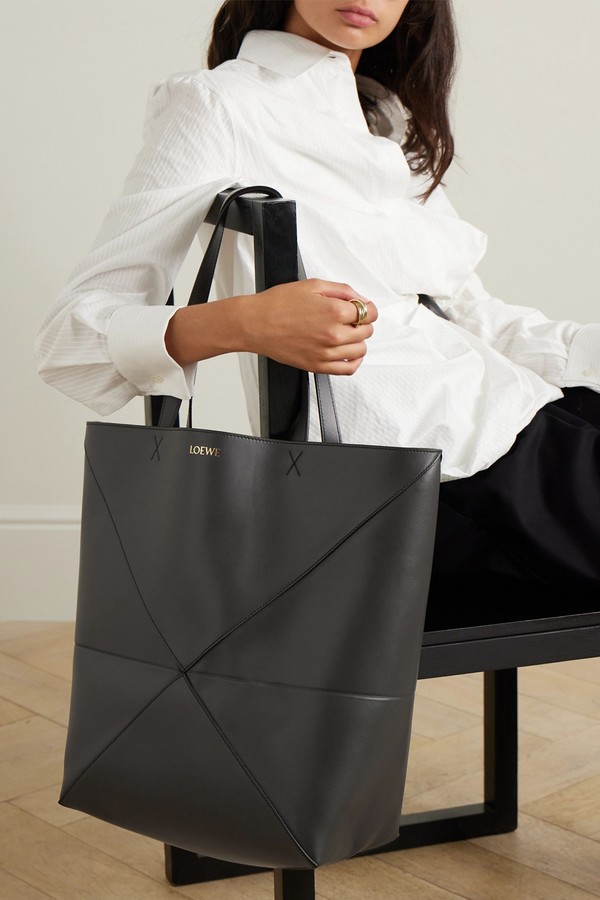 Puzzle Fold Convertible Large Leather Tote from Loewe