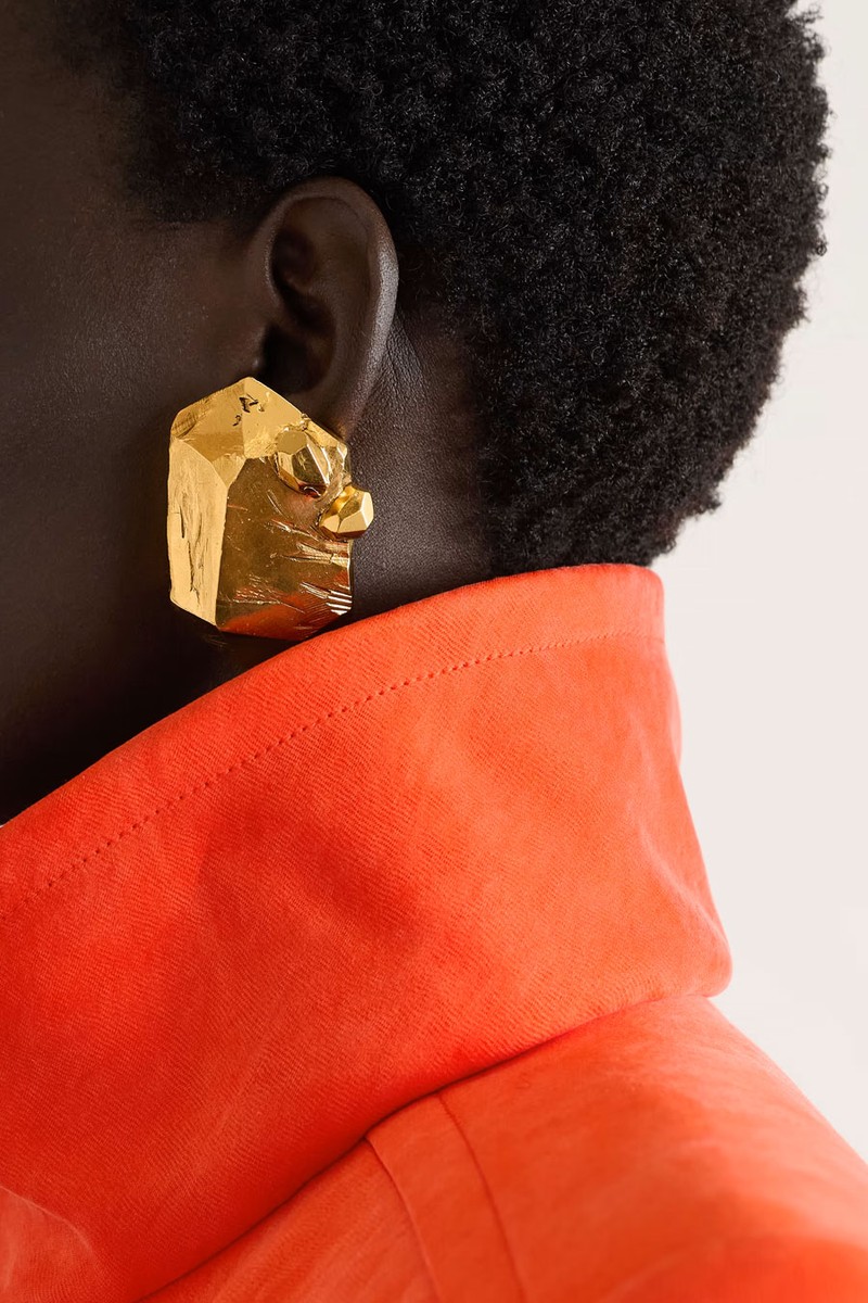 Gold-Tone Earrings from Saint Laurent