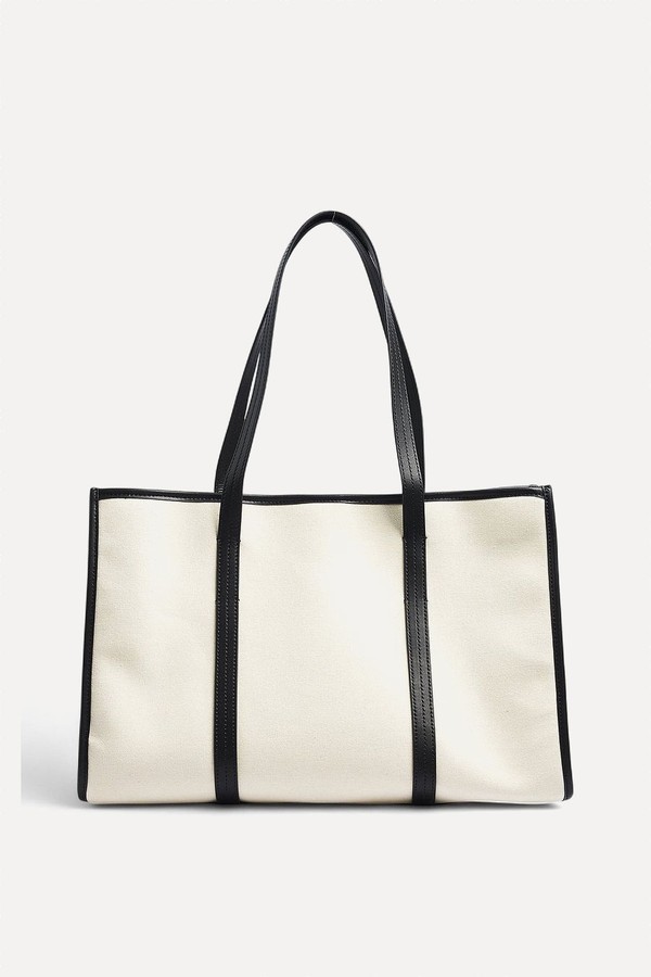 Canvas Contrast Tote