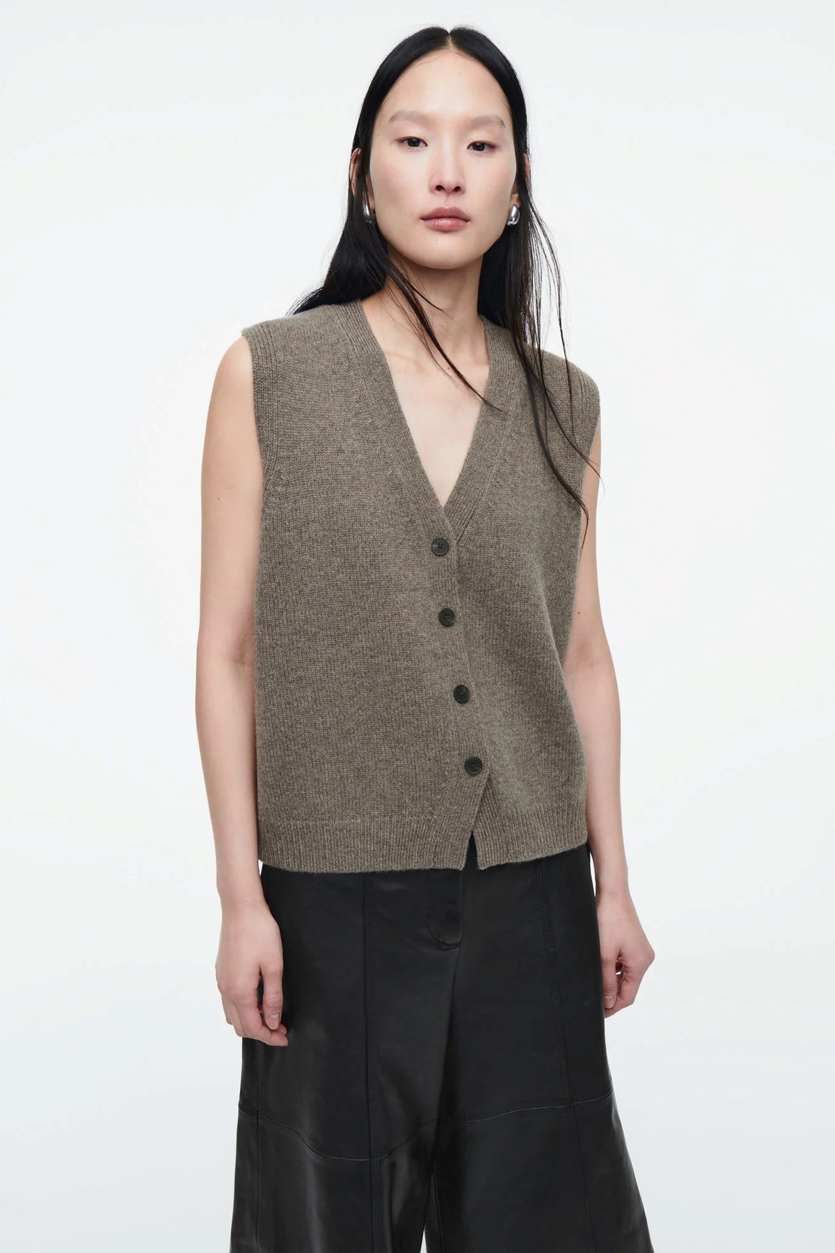 Knitted Cashmere-Blend Vest