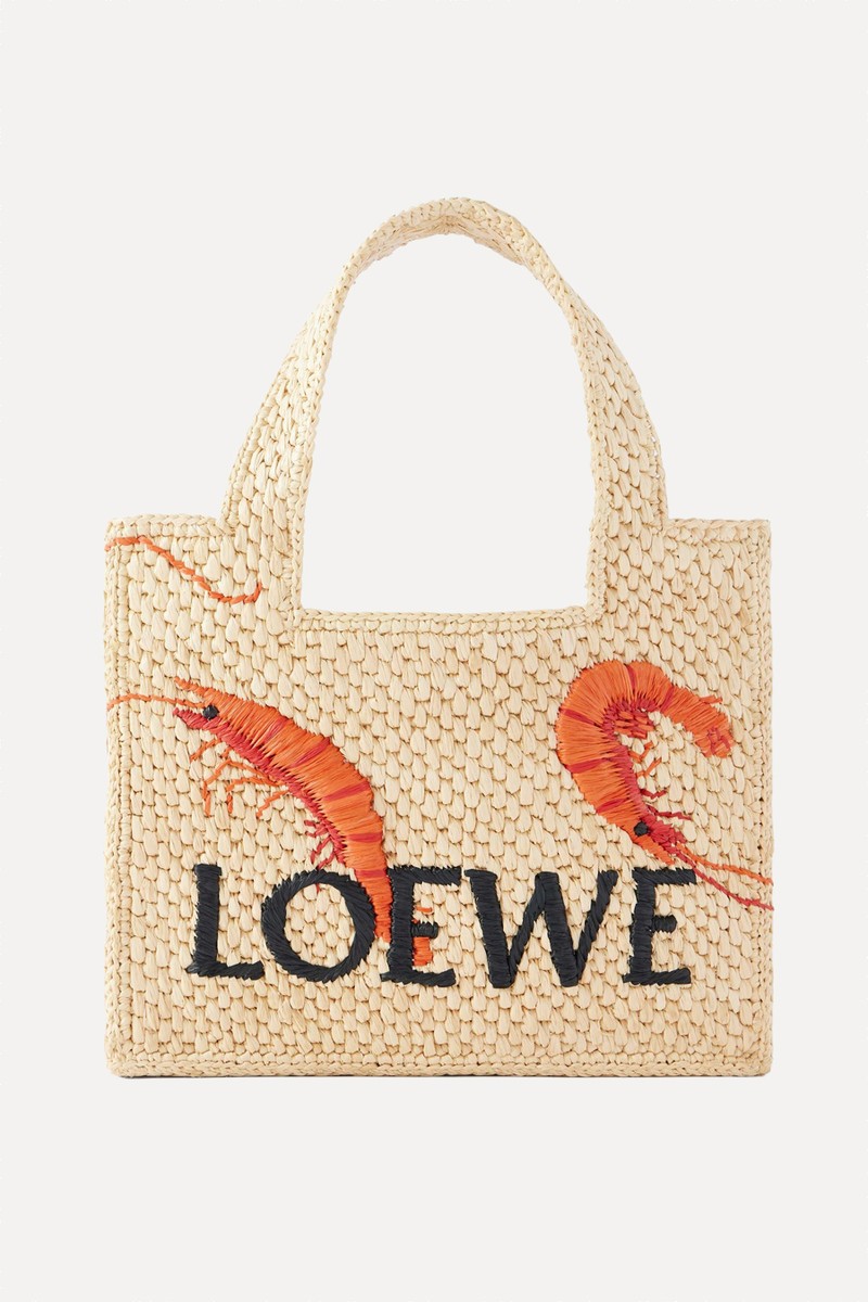 Embroidered Raffia Tote from LOEWE X Paula's Ibiza
