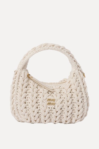 Wander Crochet Tote Bag from Miu Miu