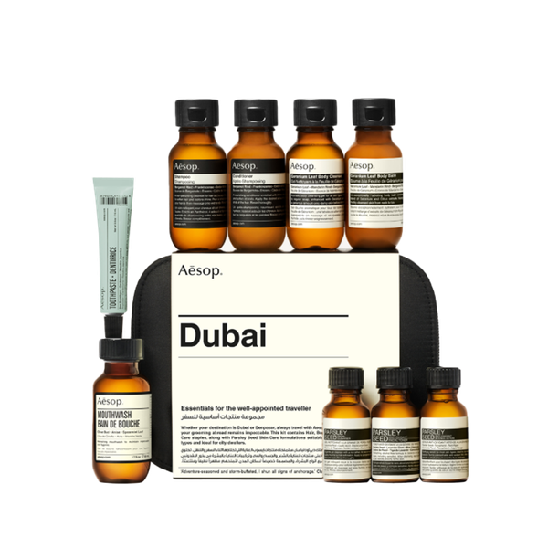 Dubai Travel Essentials from Aesop