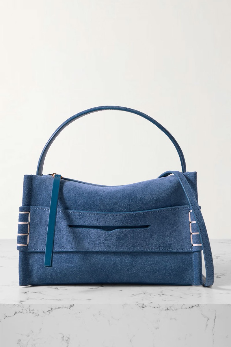 Loafer Small Suede Shoulder Bag from JW Anderson