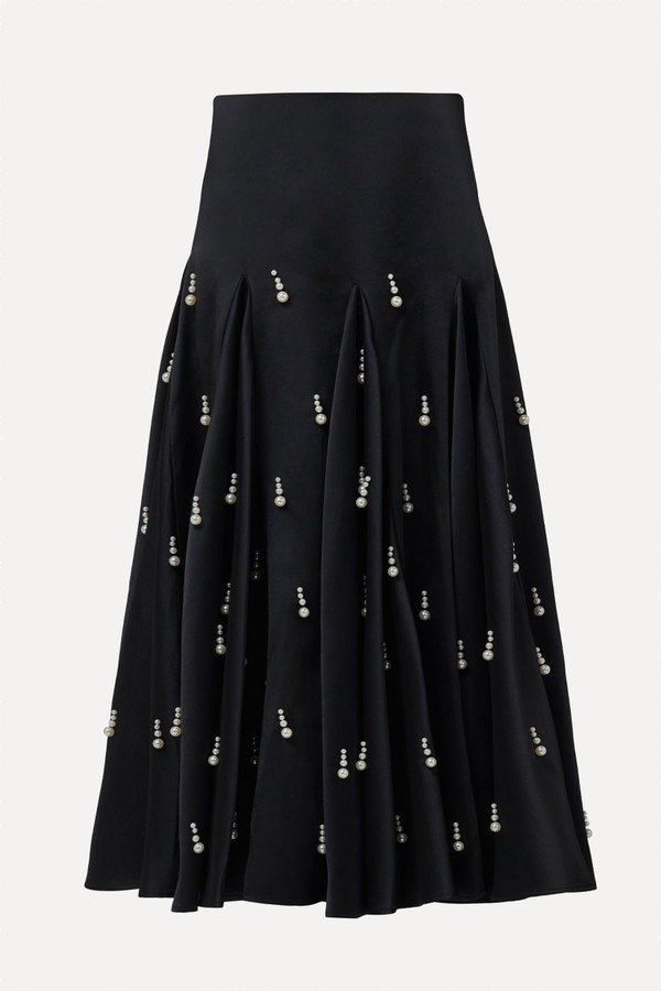 Pearl Embellished Skirt from Leem
