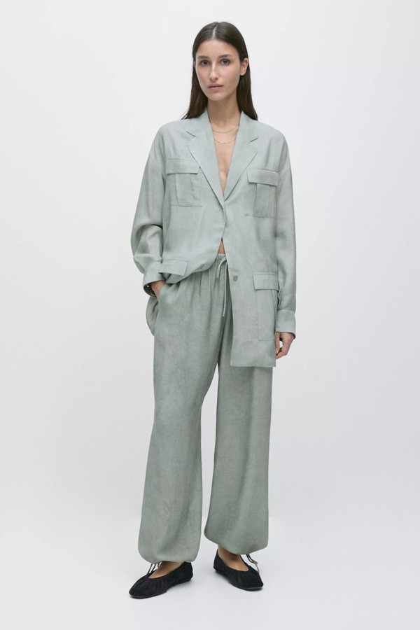 Flowing Overshirt With Pocket Details